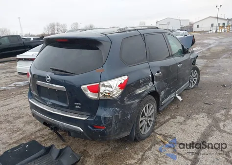 2015 Nissan Pathfinder Sl из США, поврежденный, VIN 5N1AR2MM3FC617866